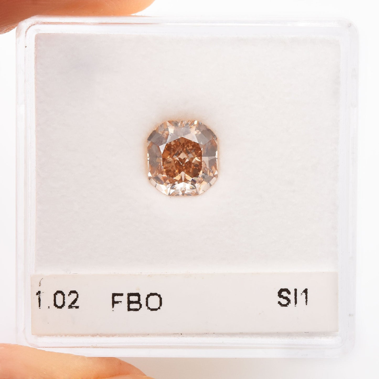 1,02 Karat Fancy Brown Orange Cushion Diamant SI1 GIA