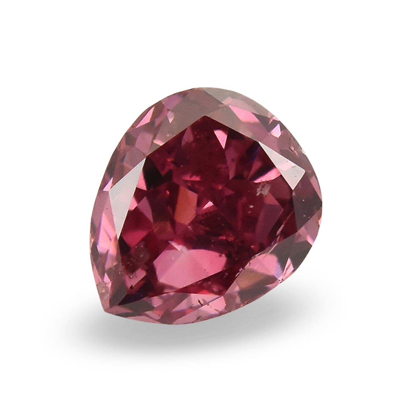0,19 Karat Fancy Deep Pink Birnenförmiger Diamant I1 GIA