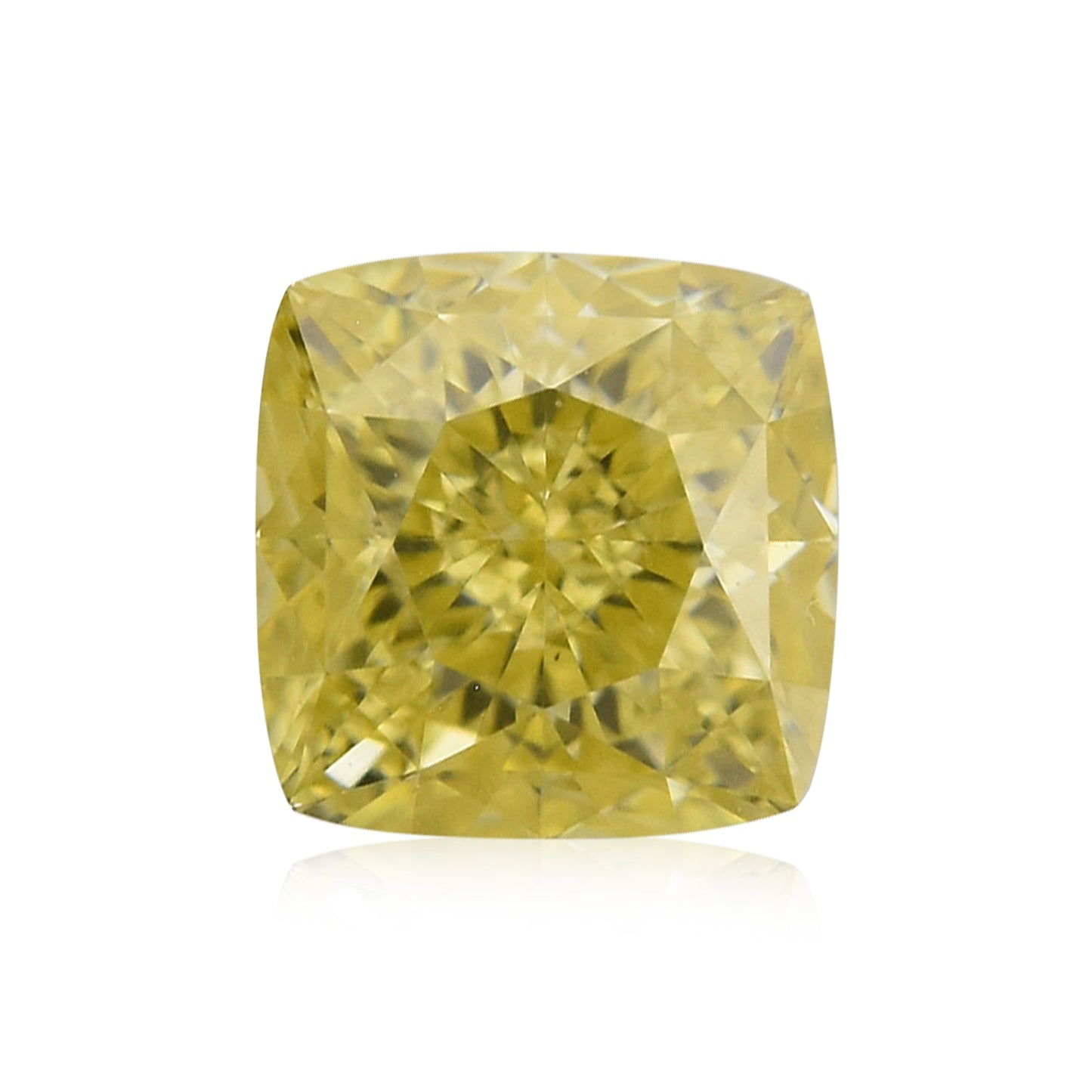 0,31 Karat Fancy Yellow Cushion Diamond VS2 GIA