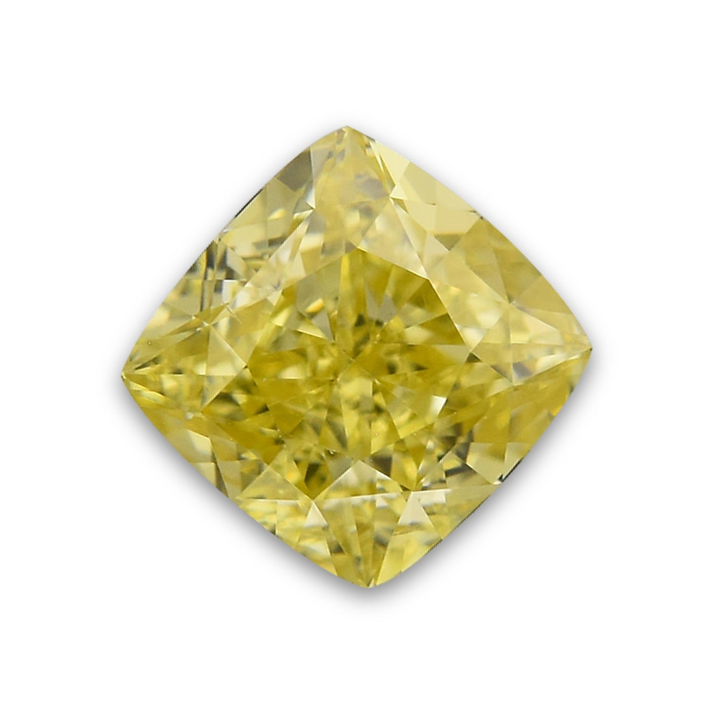0,30 Karat Fancy Intense Yellow Cushion Diamond VS2 GIA