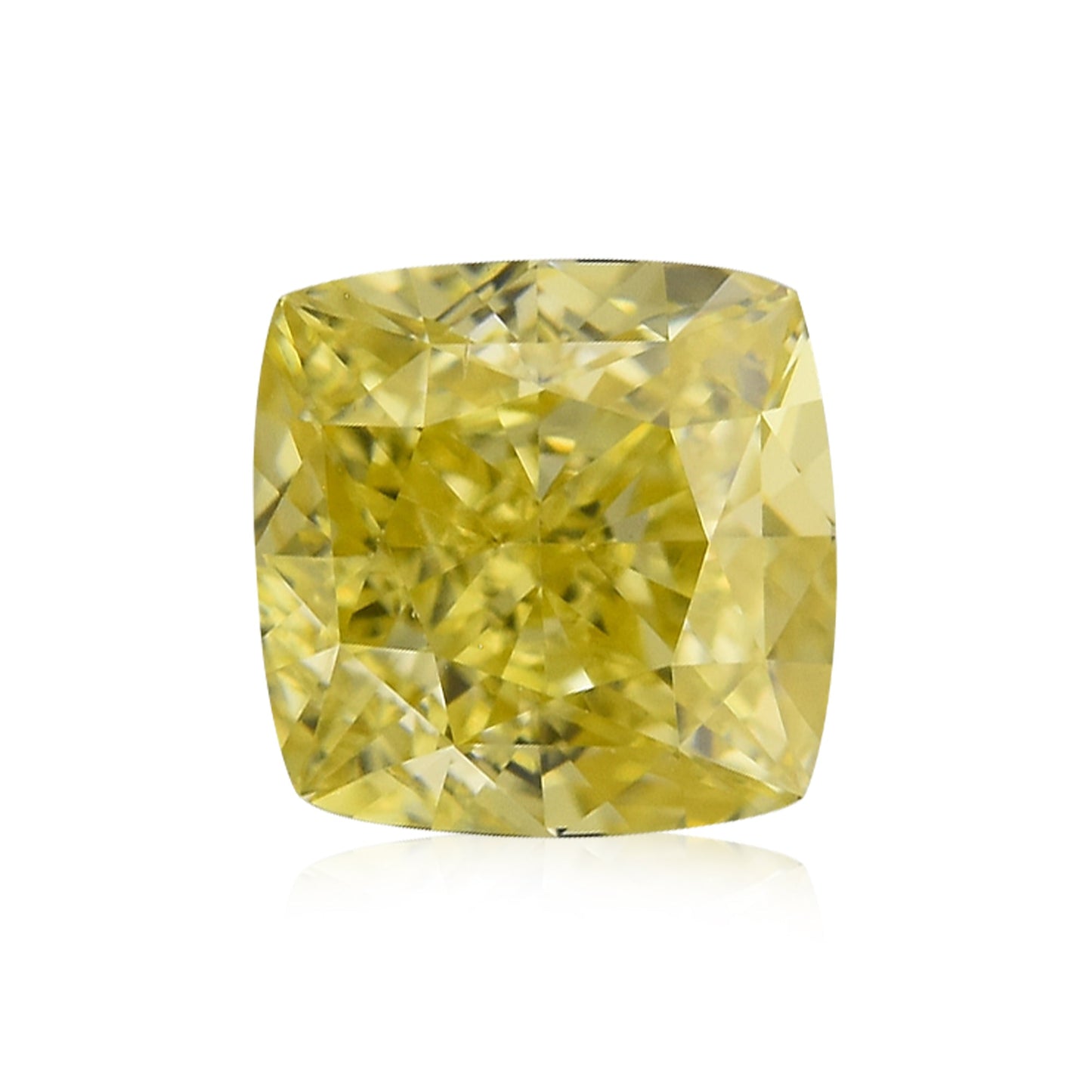 0,30 Karat Fancy Intense Yellow Cushion Diamond VS2 GIA