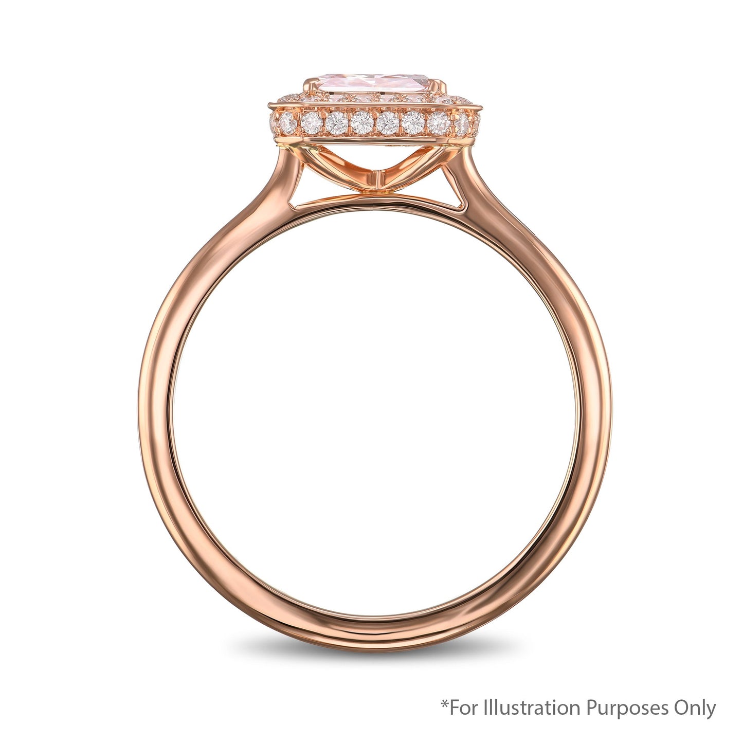 1,47 Karat zartrosa, strahlender Diamant, VS2, GIA