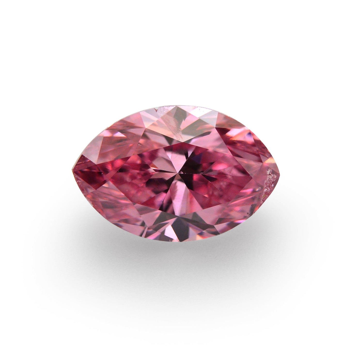 0,50 Karat Fancy Vivid Purplish Pink Marquise-Diamant (SI2) GIA