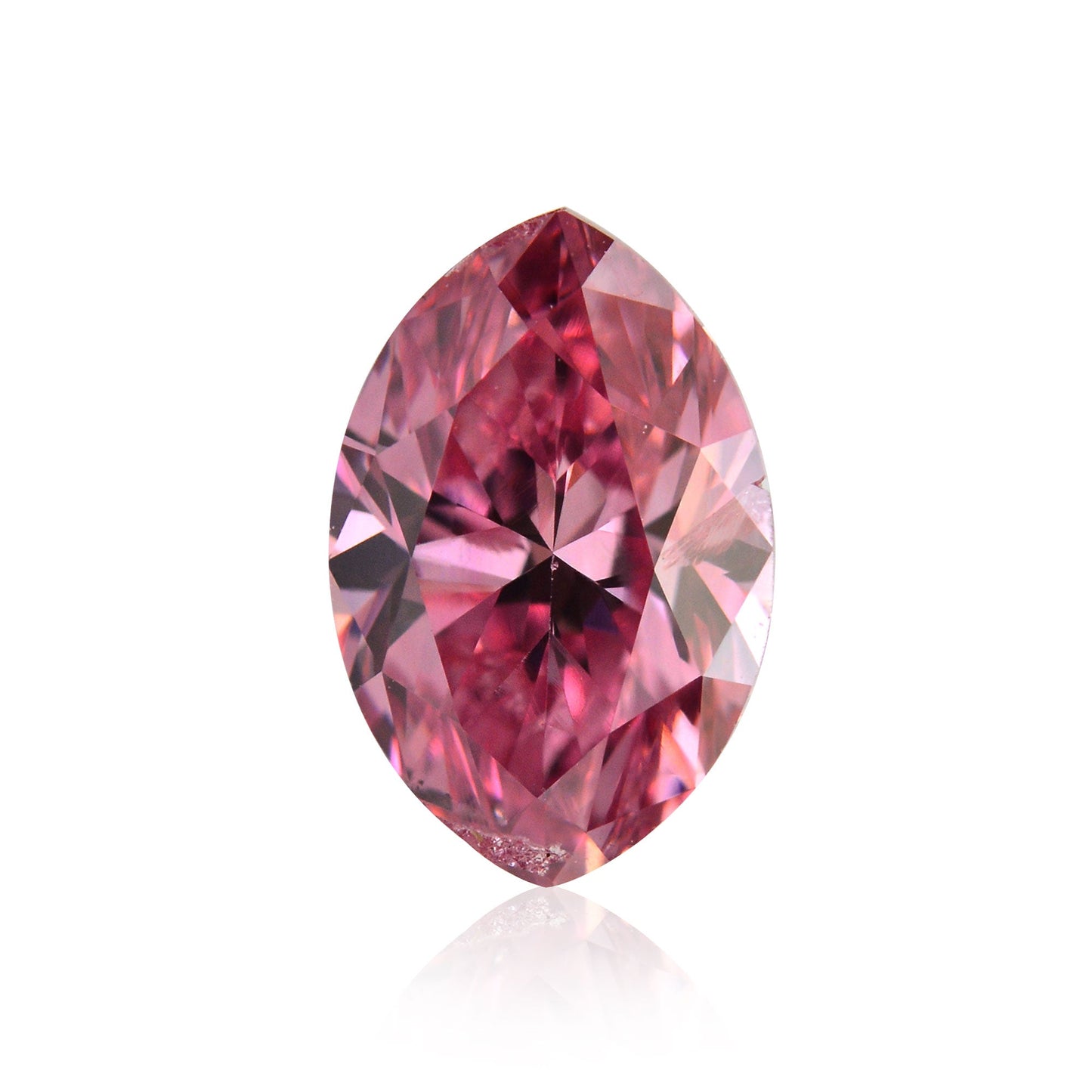 0,50 Karat Fancy Vivid Purplish Pink Marquise-Diamant (SI2) GIA
