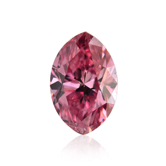 0,50 Karat Fancy Vivid Purplish Pink Marquise-Diamant (SI2) GIA