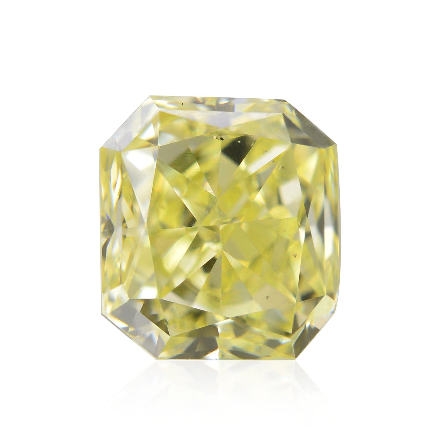 0,89 Karat Fancy Yellow Radiant (VS2)