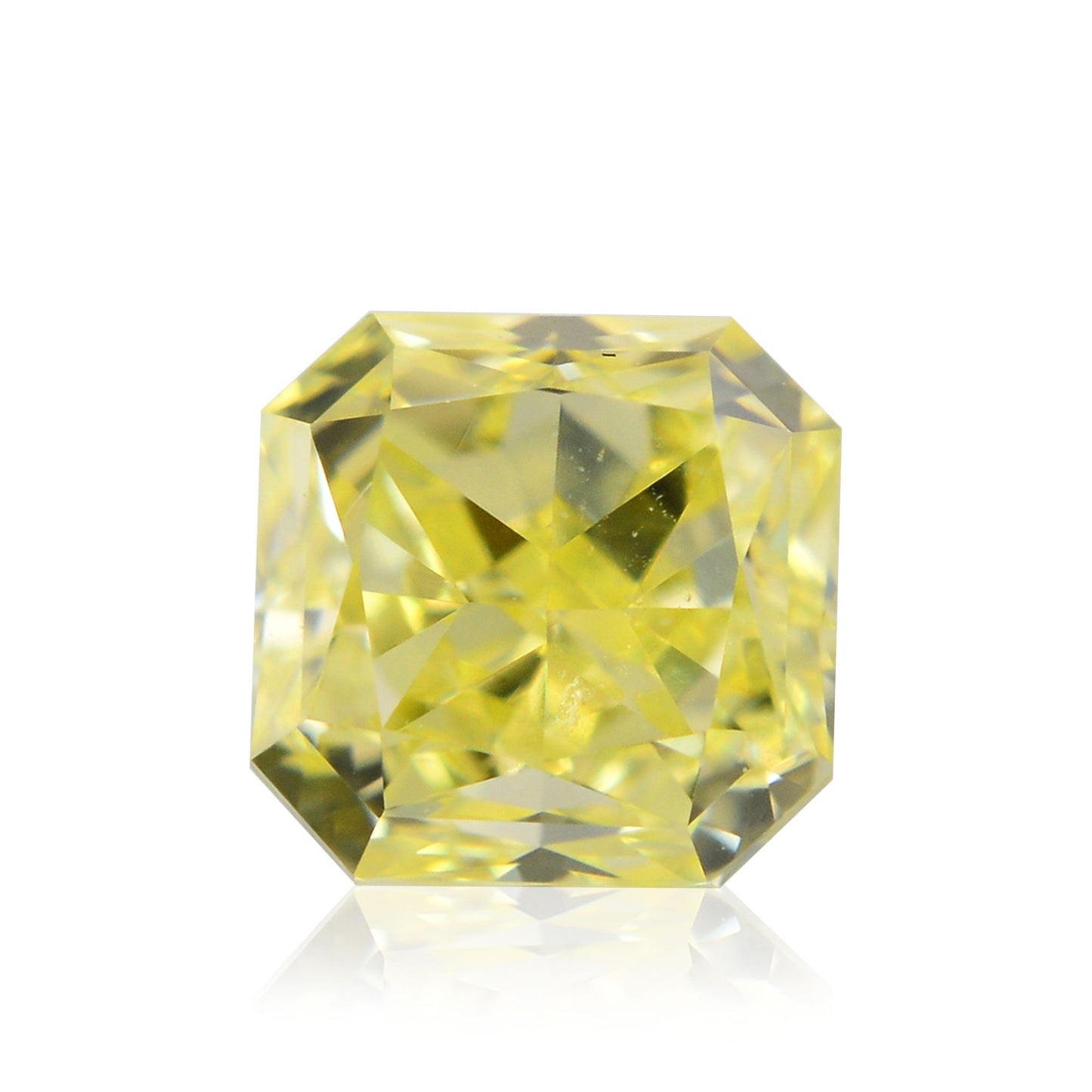 0,47 Karat Fancy Intense Yellow Radiant VVS2 IGI