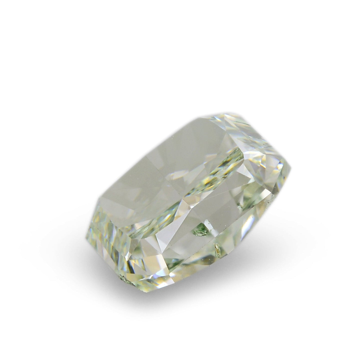 1,50 Karat Fancy Green Radiant Diamant SI1 GIA