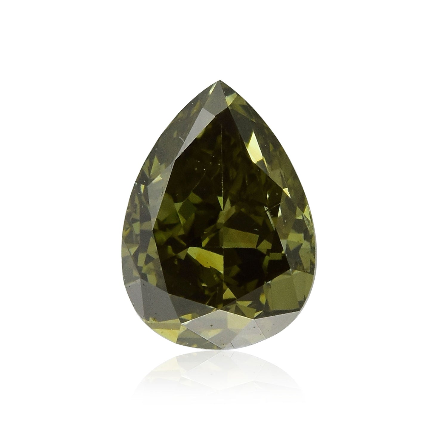 0,42 Karat Chamäleon-Birnen-Diamant SI1 GIA