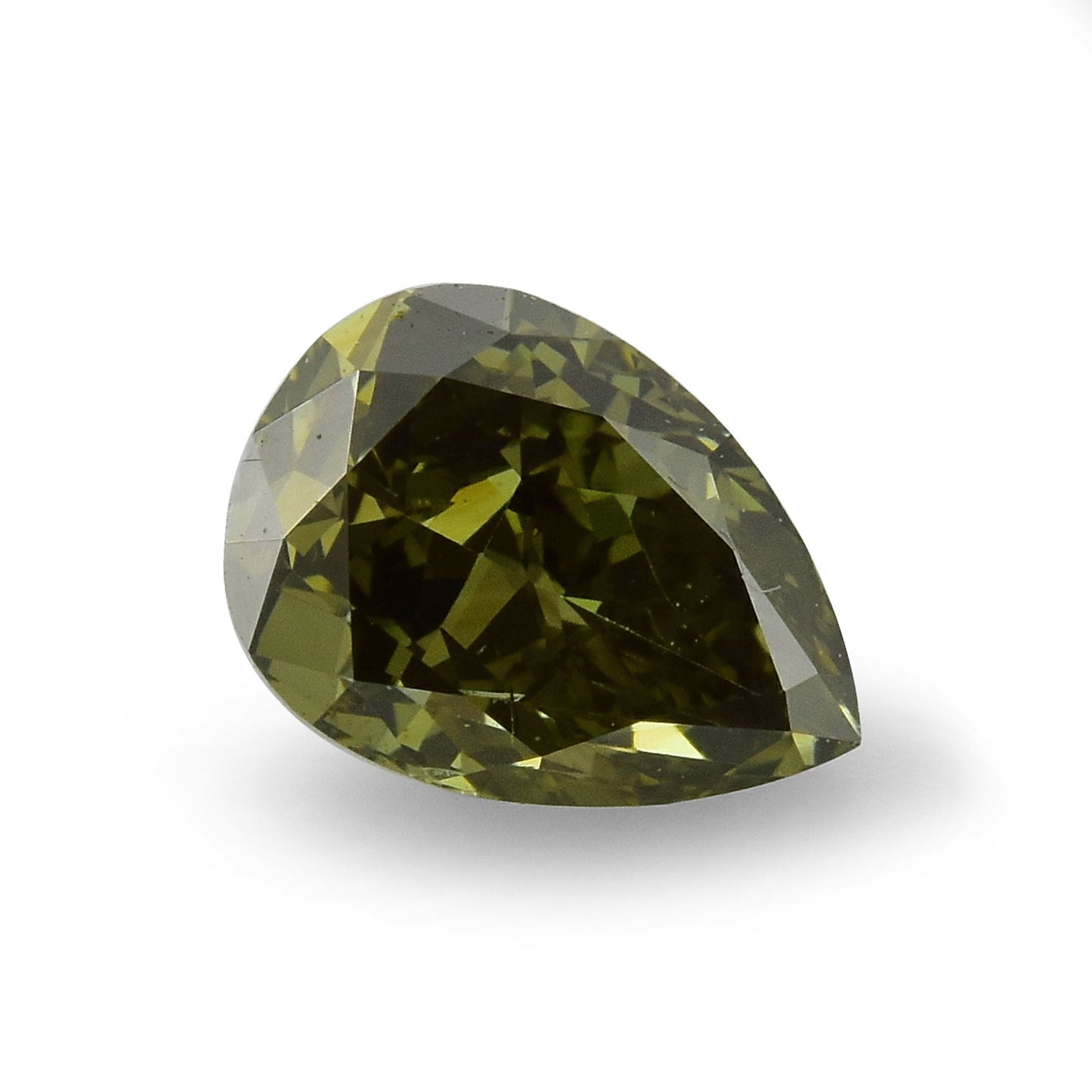 0,42 Karat Chamäleon-Birnen-Diamant SI1 GIA