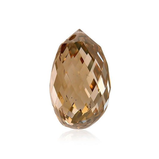 3,00 Karat Fancy Brown Yellow Briolette Diamant GIA