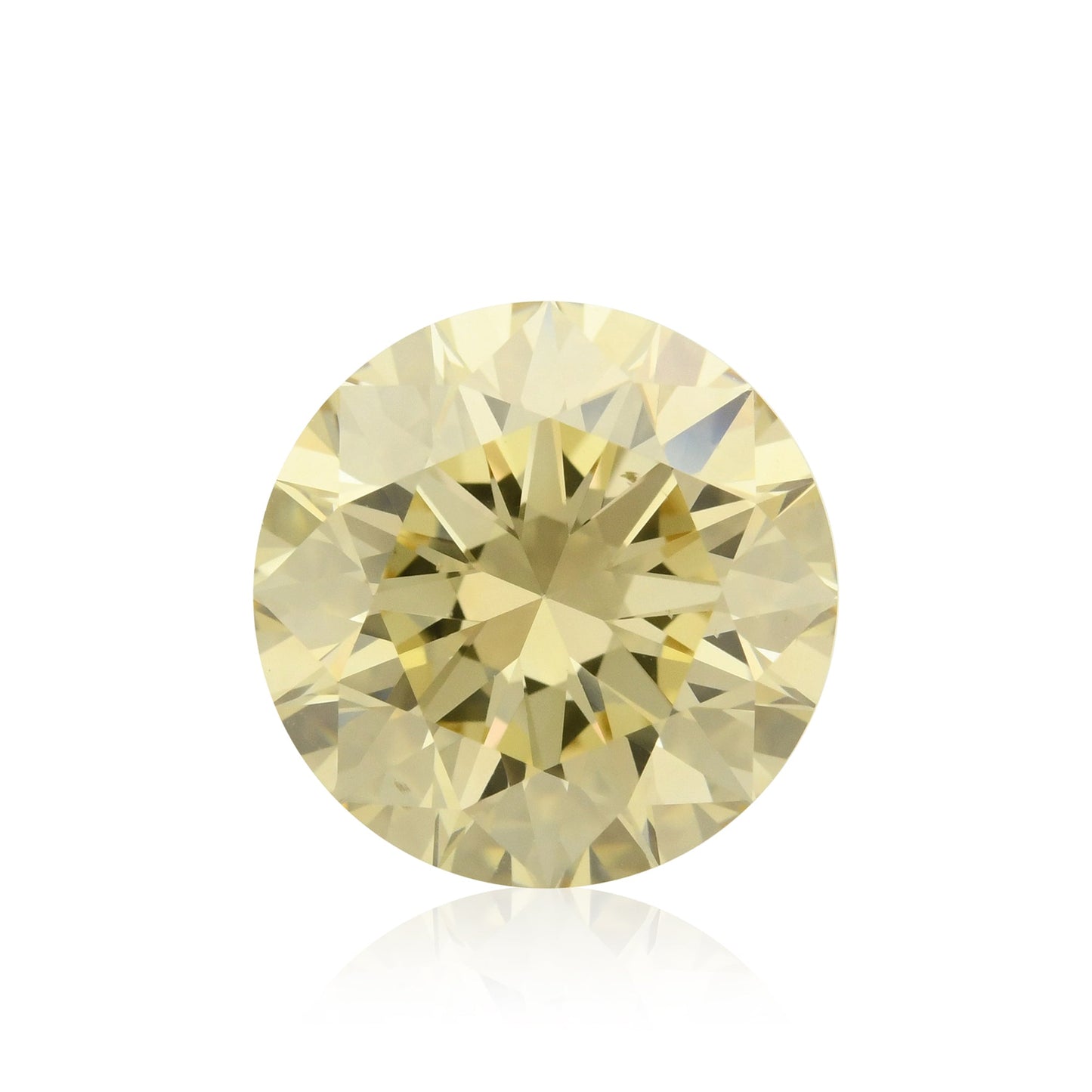 3,00 Karat Fancy Light Brownish Yellow Round Diamond VS2 GIA