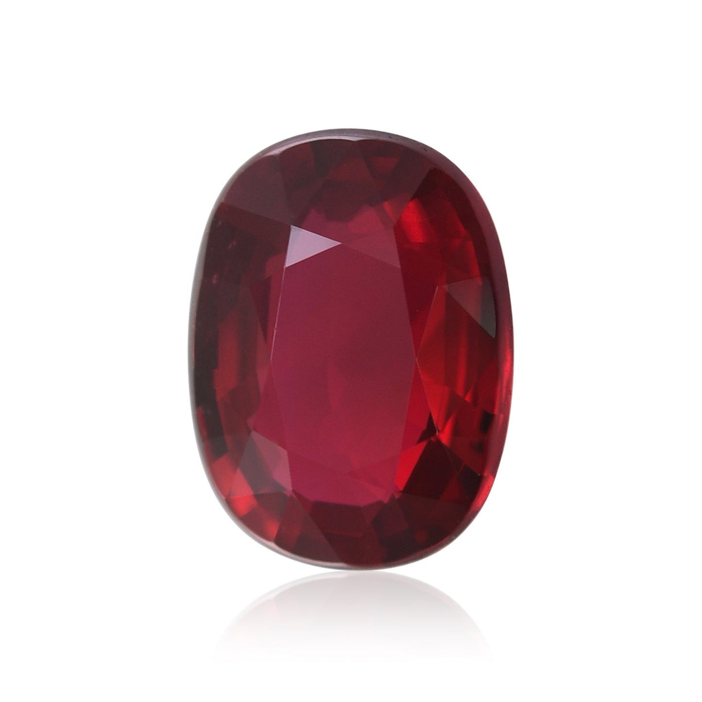 3,00 Karat roter ovaler Rubin aus Mosambik, AGL