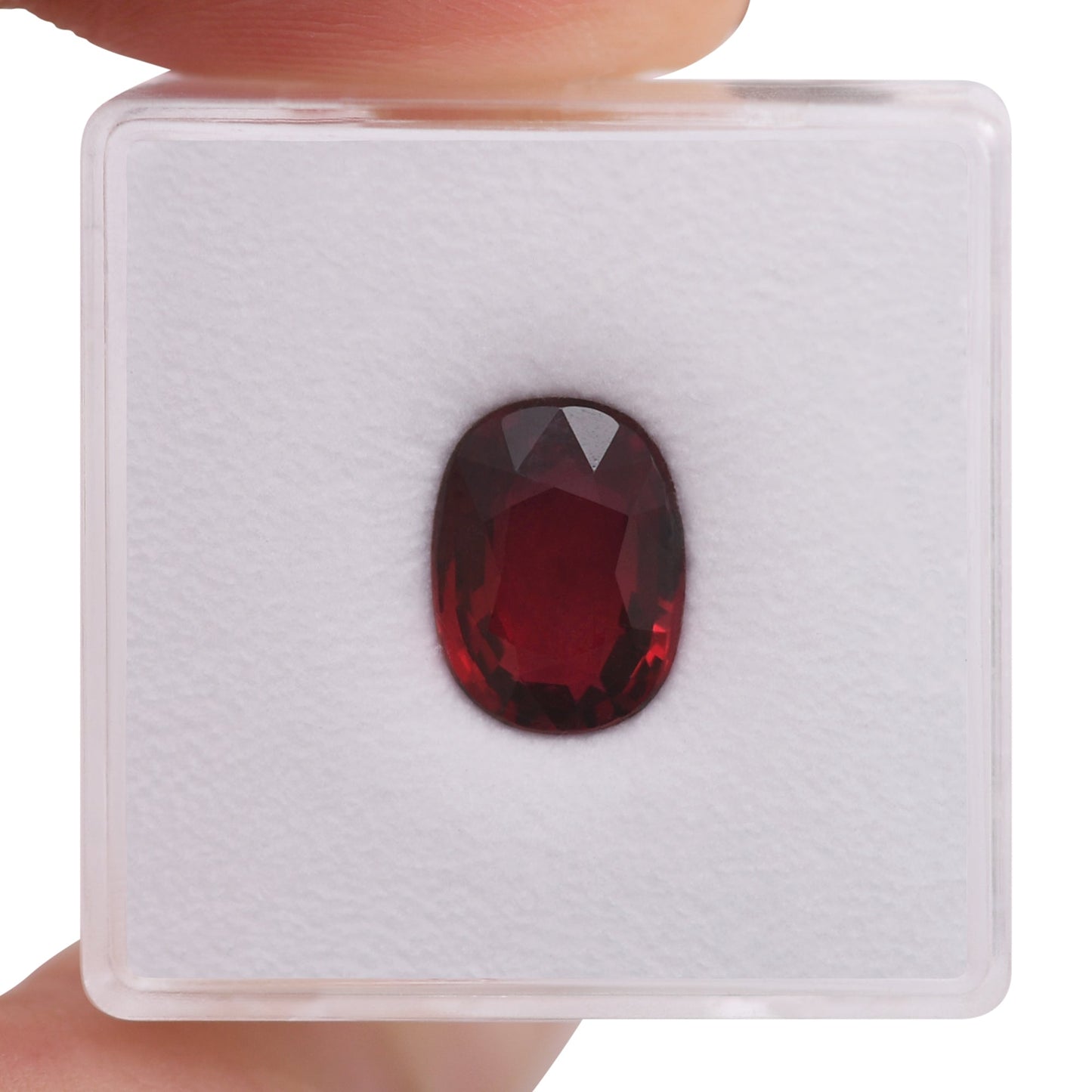 3,00 Karat roter ovaler Rubin aus Mosambik, AGL