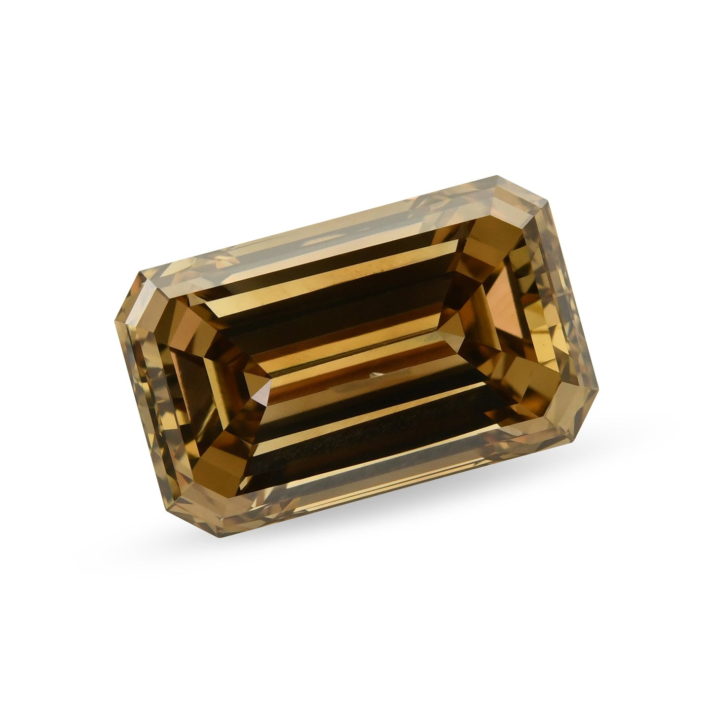 3,01 Karat Fancy Yellow Brown Emerald Diamond I1 GIA