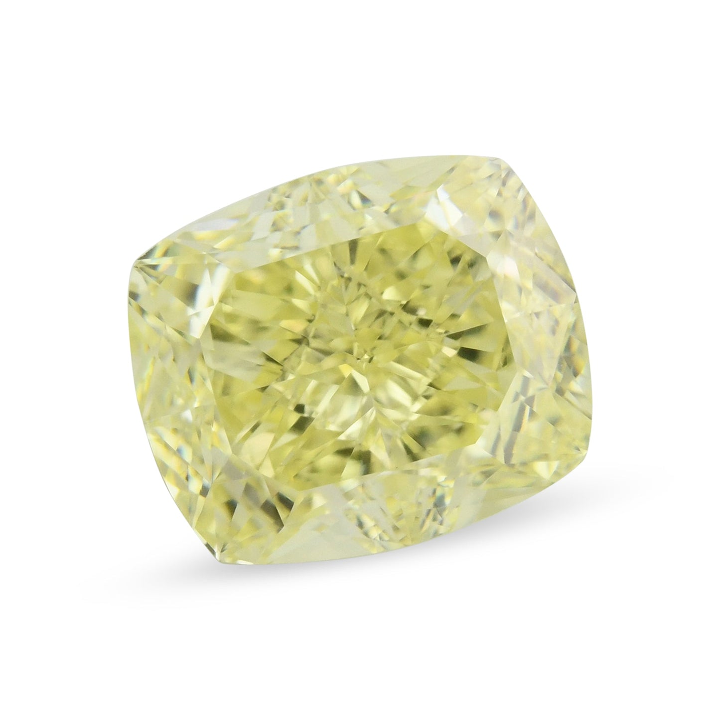 3.01 Carat Fancy Yellow Cushion Diamond VS2 GIA