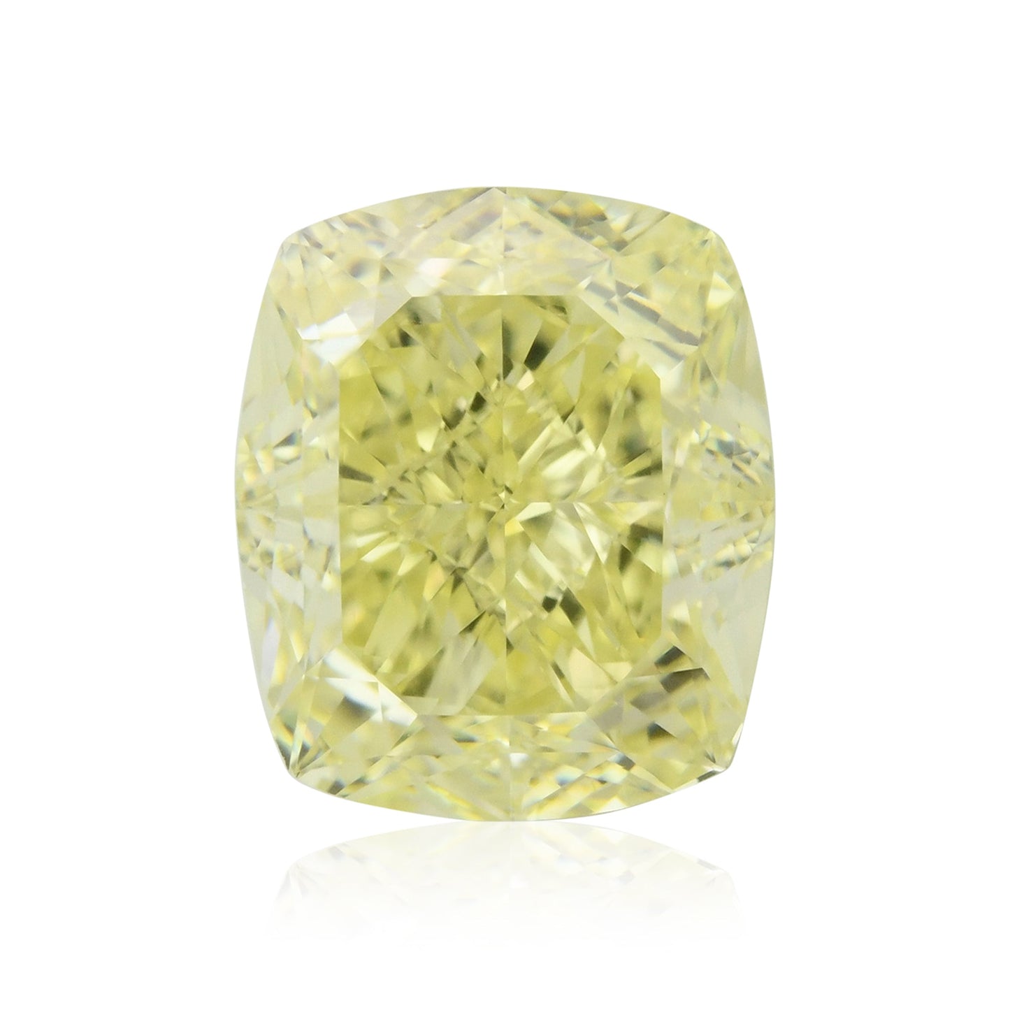 3.01 Carat Fancy Yellow Cushion Diamond VS2 GIA