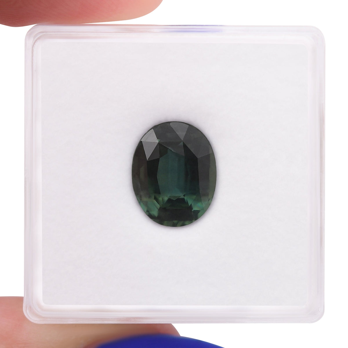 Ovaler Saphir | 3,01 ct | Grün | CD | Ref. 721061