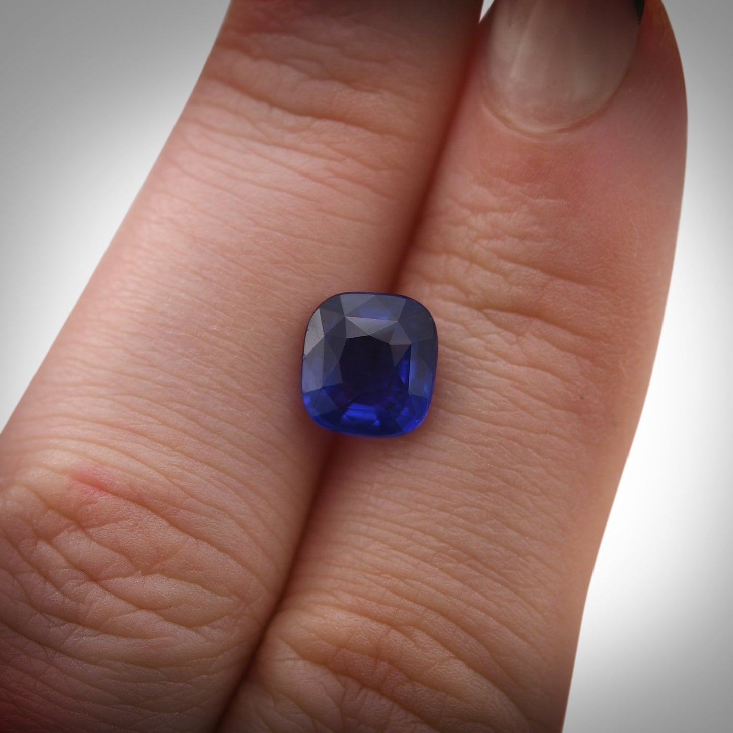 3,02 Karat blauer Kissen-Saphir aus Sri Lanka, GIA