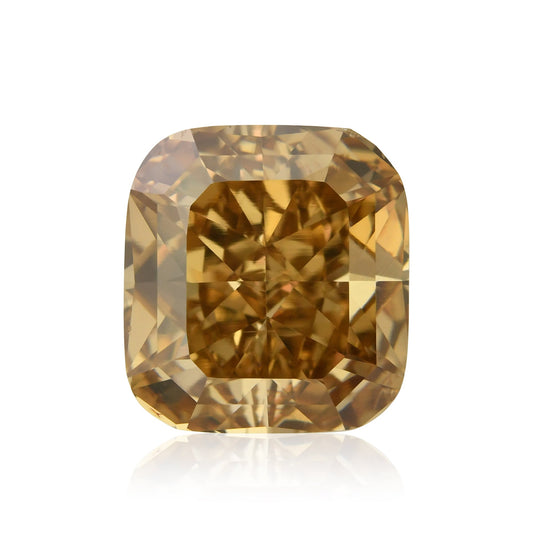3,02 Karat Fancy Orange Brown Cushion Diamond SI1 GIA