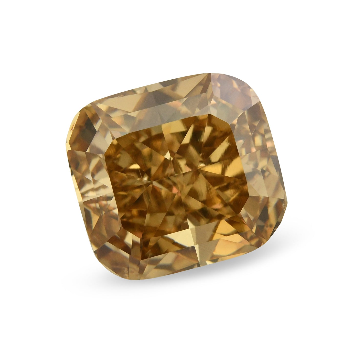 3,02 Karat Fancy Orange Brown Cushion Diamond SI1 GIA