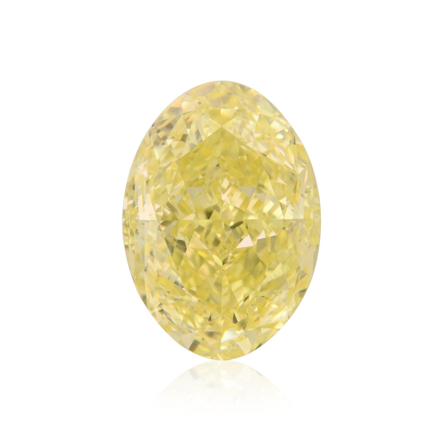3,02 Karat Fancy Yellow Oval Diamond VVS2 GIA