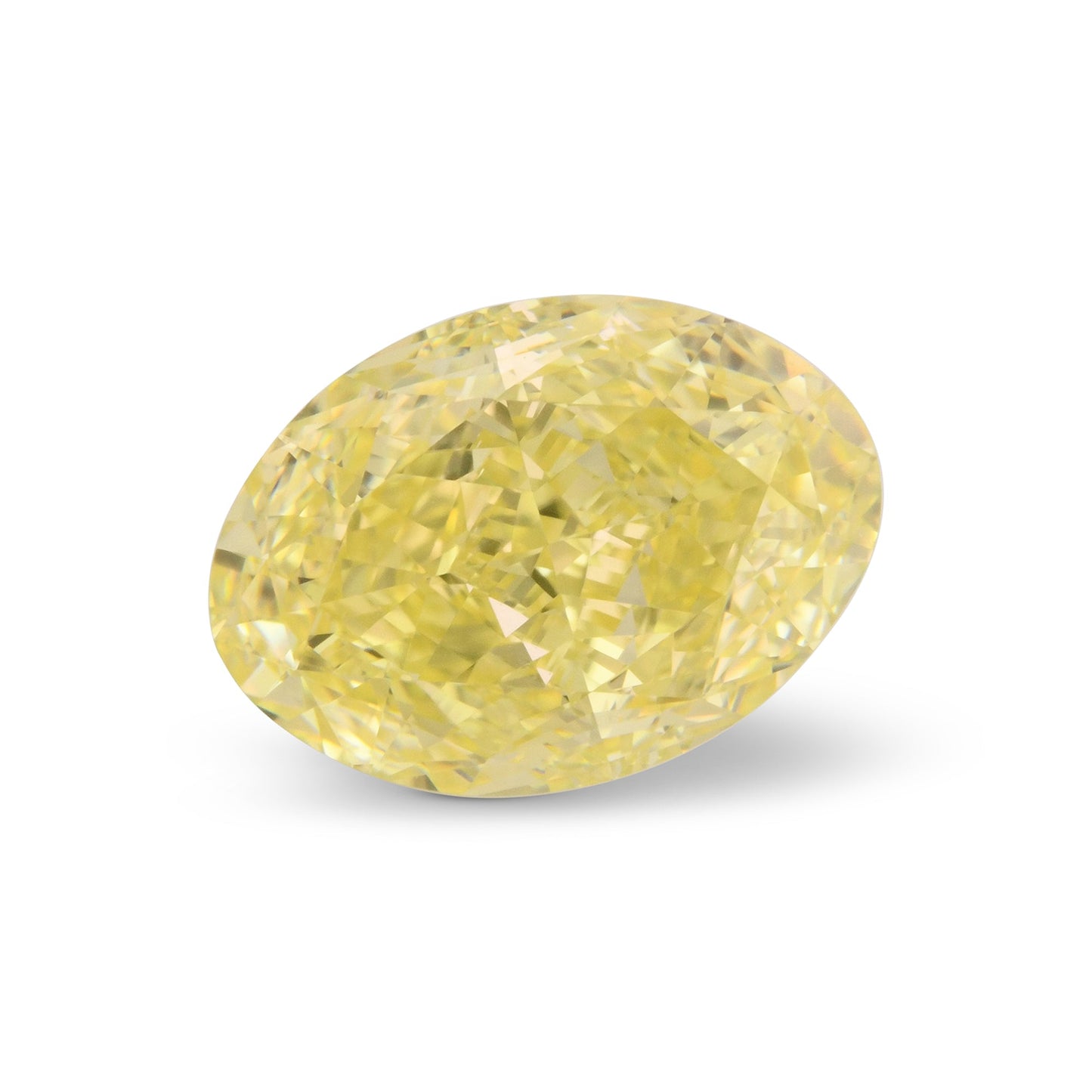 3,02 Karat Fancy Yellow Oval Diamond VVS2 GIA