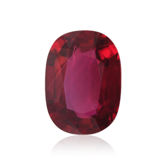 3,03 Karat roter MOSAMBIK-Kissenrubin AGL
