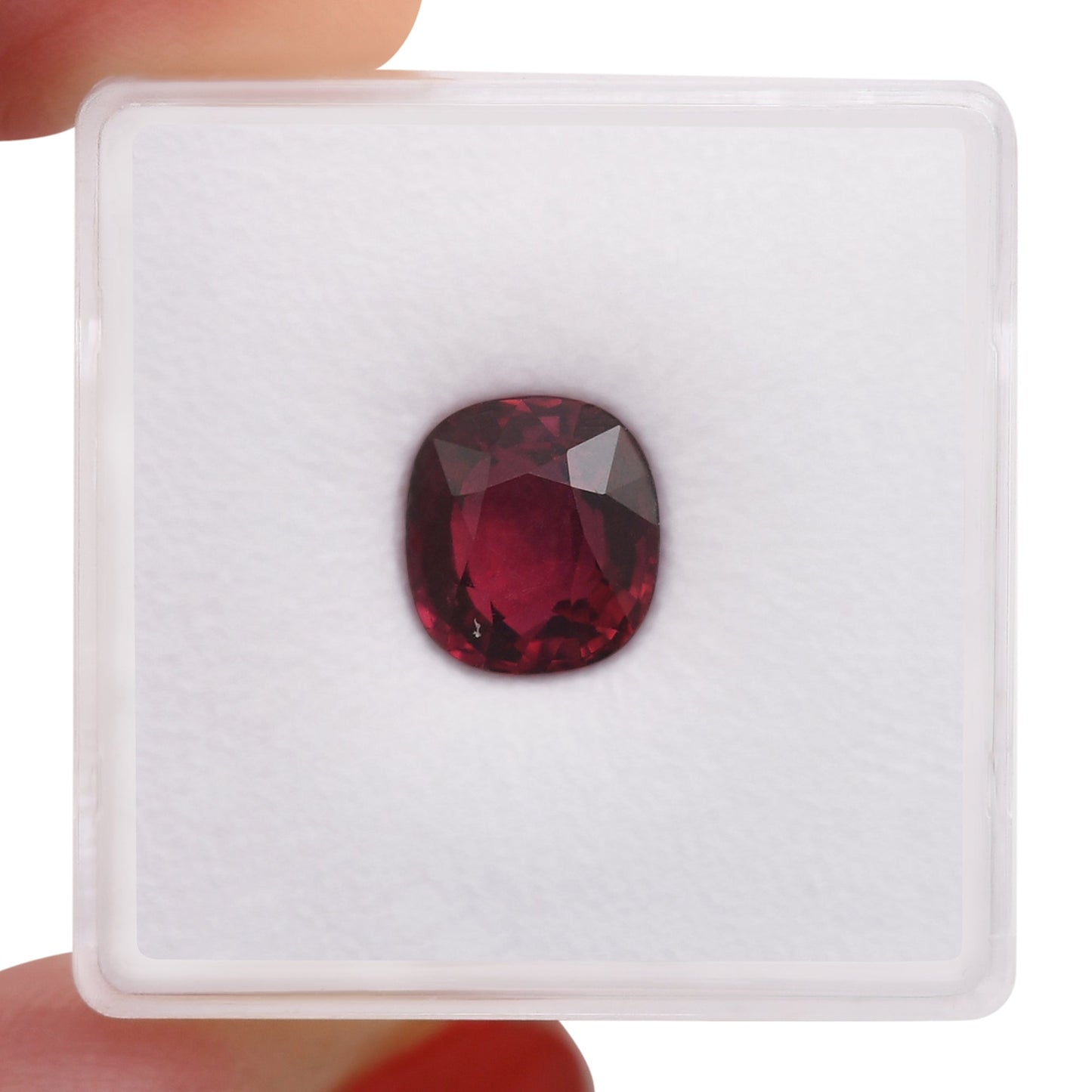 3,03 Karat roter MOSAMBIK-Kissenrubin AGL & GRS