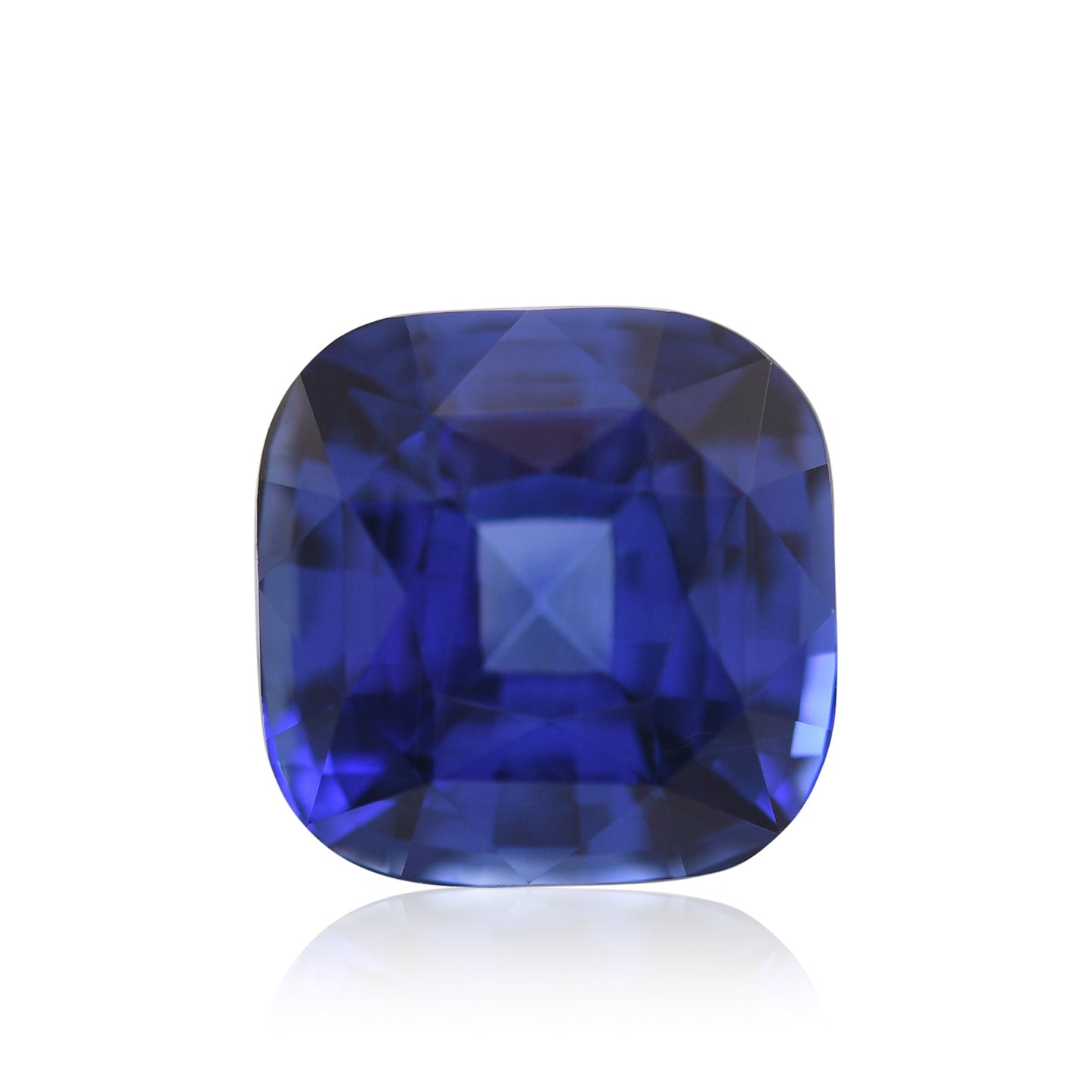 3,04 Karat blauer Madagaskar-Kissen-Saphir CD