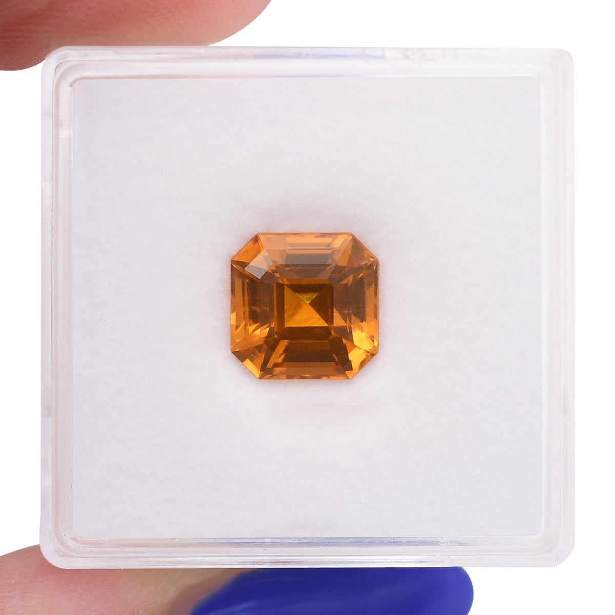 Smaragdgrüner Saphir | 3,05 ct | Orange | GIA | Ref. 721169