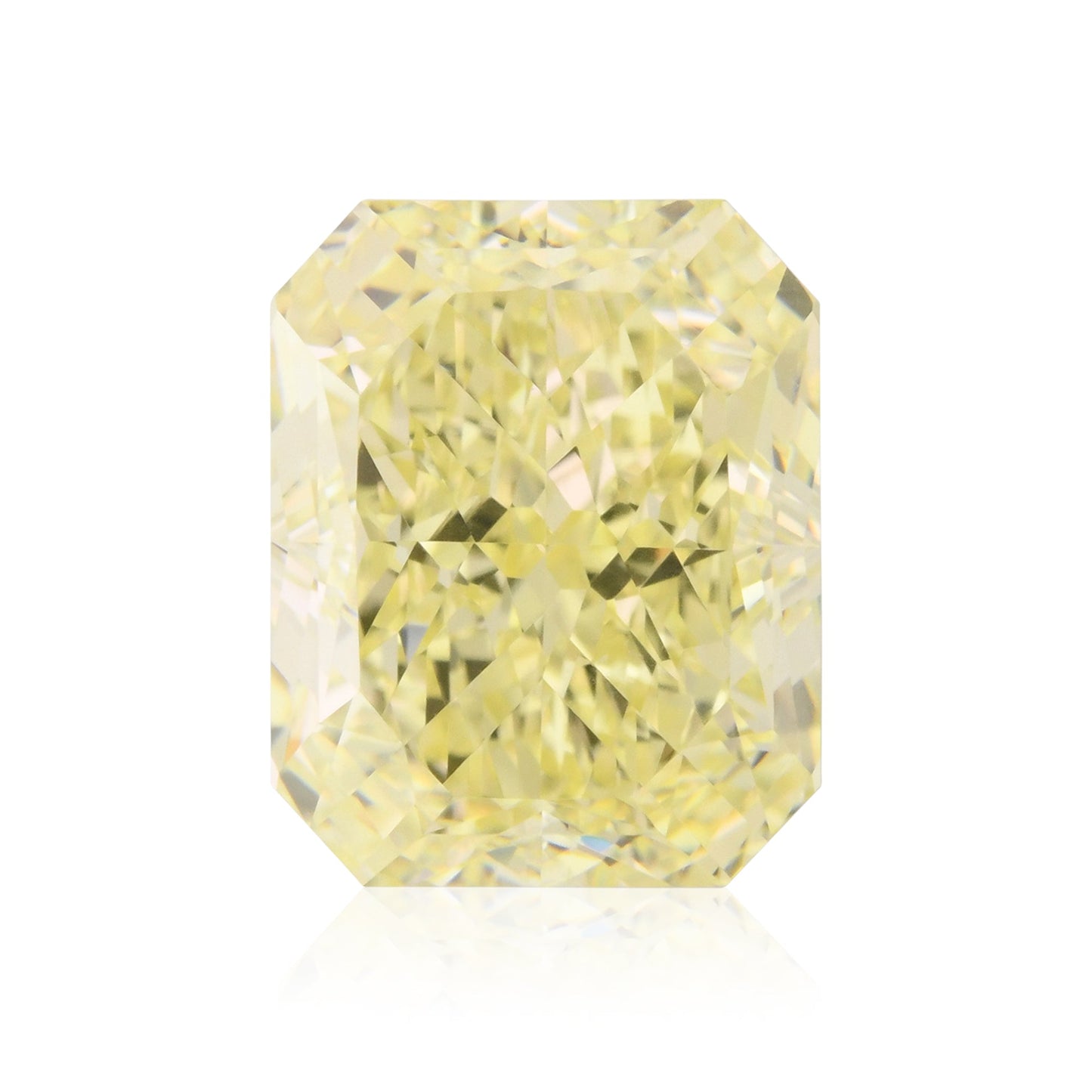 3.07 Carat Fancy Light Yellow Radiant Diamond IF GIA
