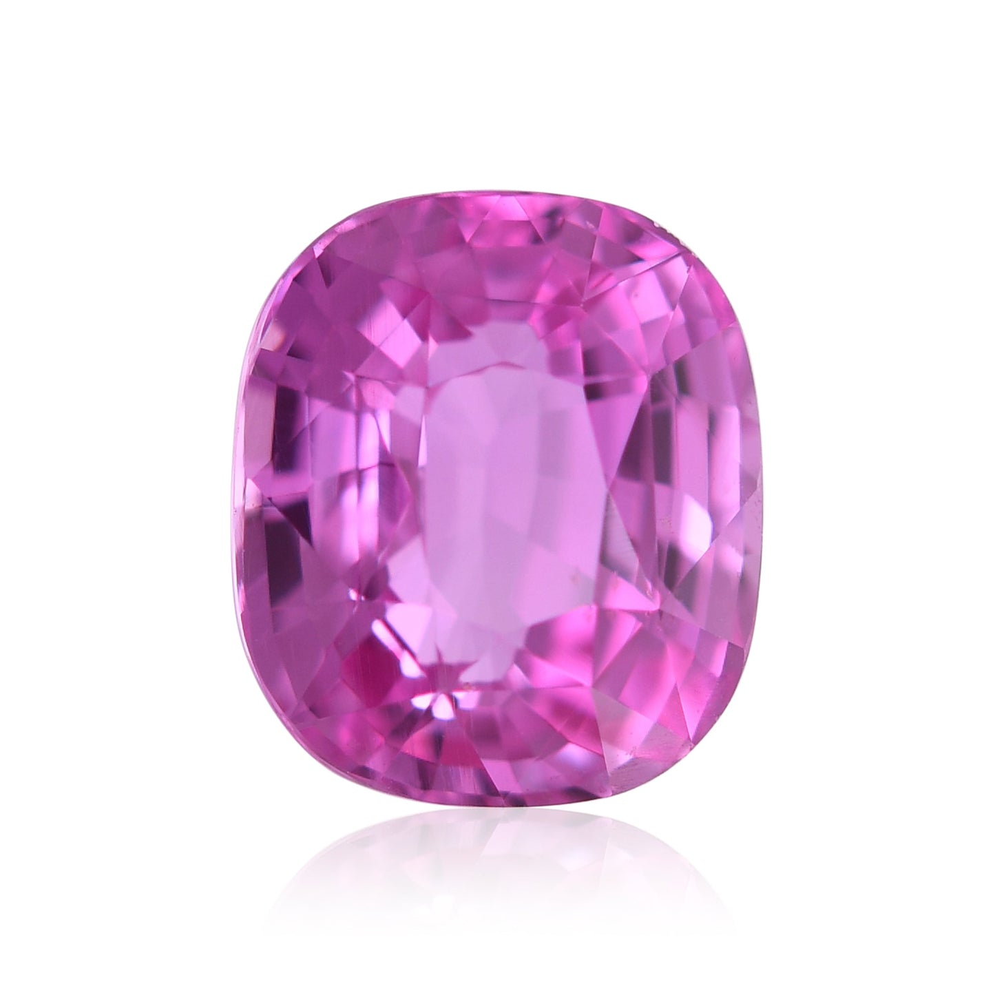 3,07 Karat rosafarbener MADAGASCAR Kissen-Saphir GIA