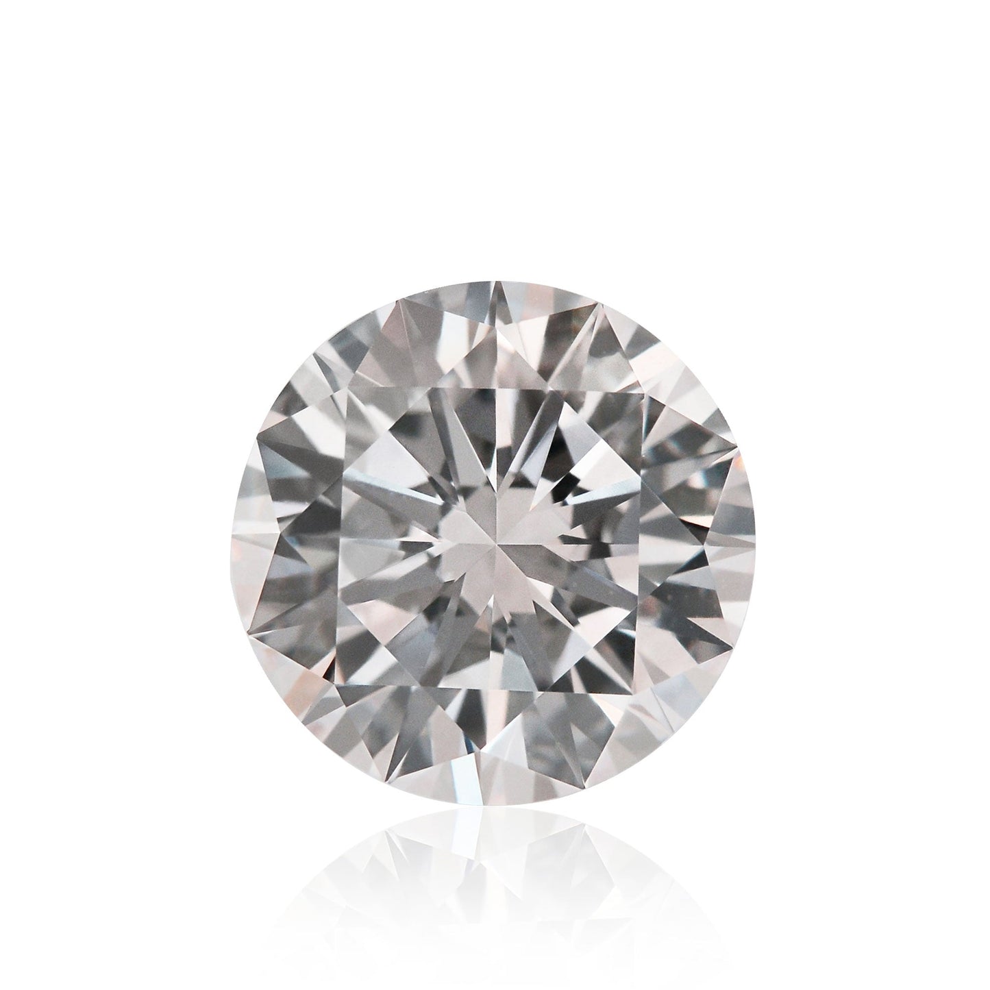 3,08 Karat zartrosa, runder Brillant-Diamant, IF GIA