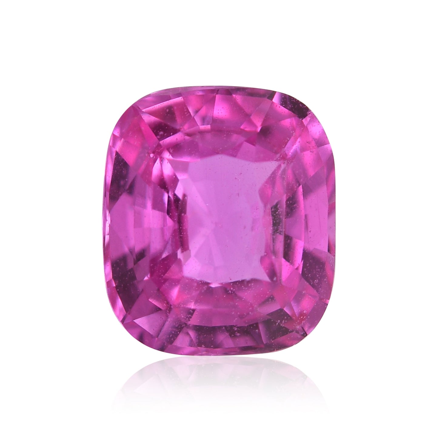 3,08 Karat rosafarbener MADAGASCAR Cushion Sapphire CD