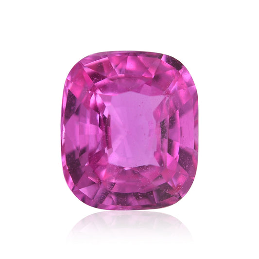 3,08 Karat rosafarbener MADAGASCAR Cushion Sapphire CD
