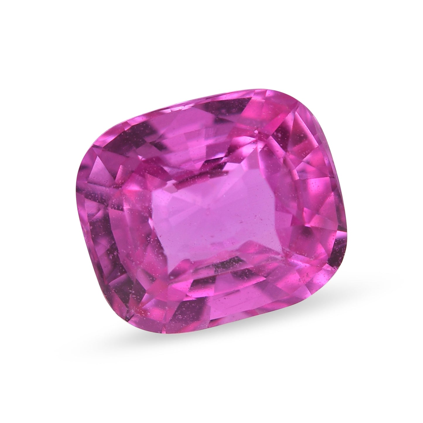3,08 Karat rosafarbener MADAGASCAR Cushion Sapphire CD