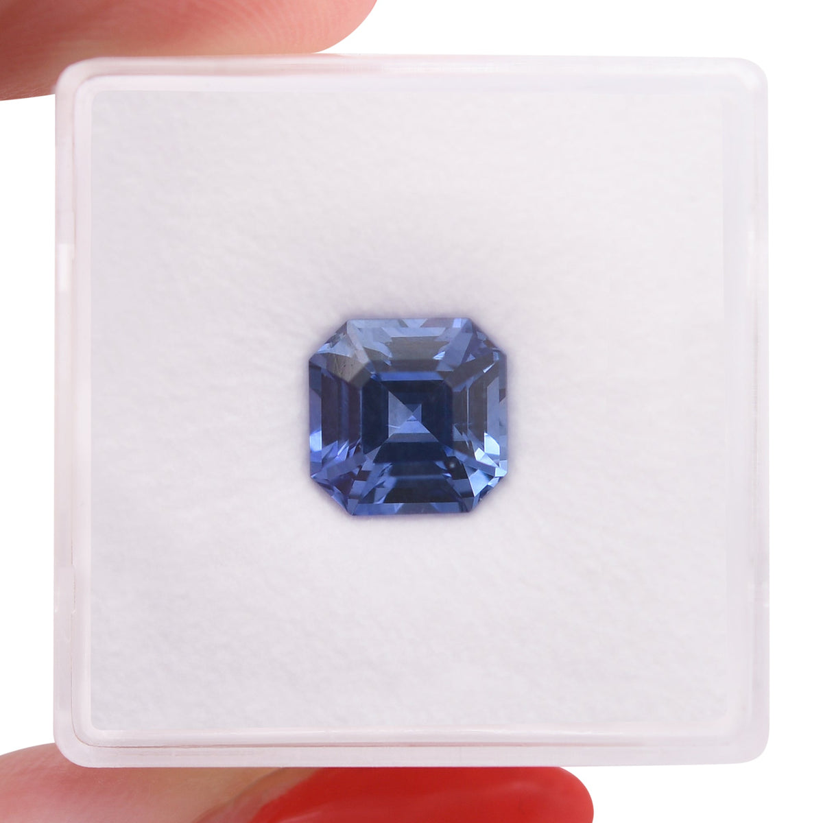 Smaragd-Saphir | 3,14 ct | Blau | CD | Ref. 719421