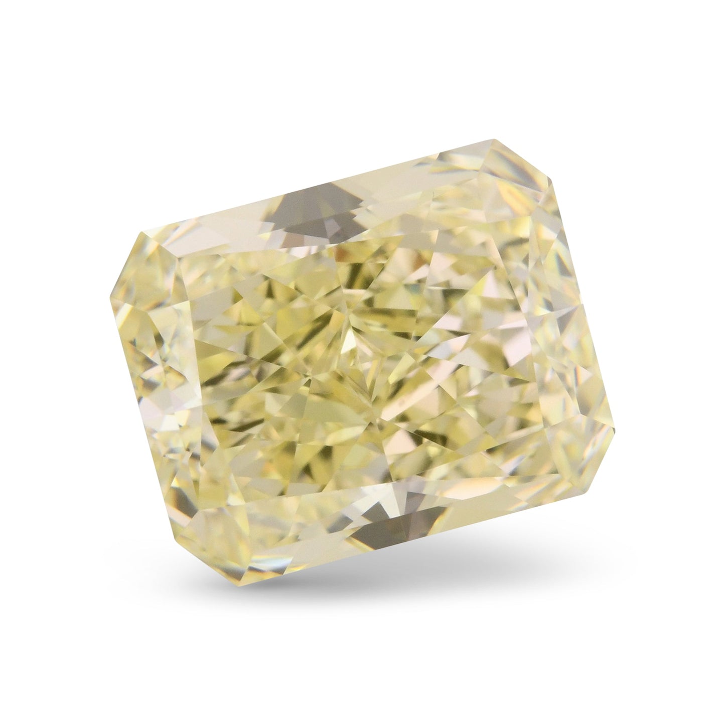 3.17 Carat Fancy Yellow Radiant Diamond VVS1 GIA