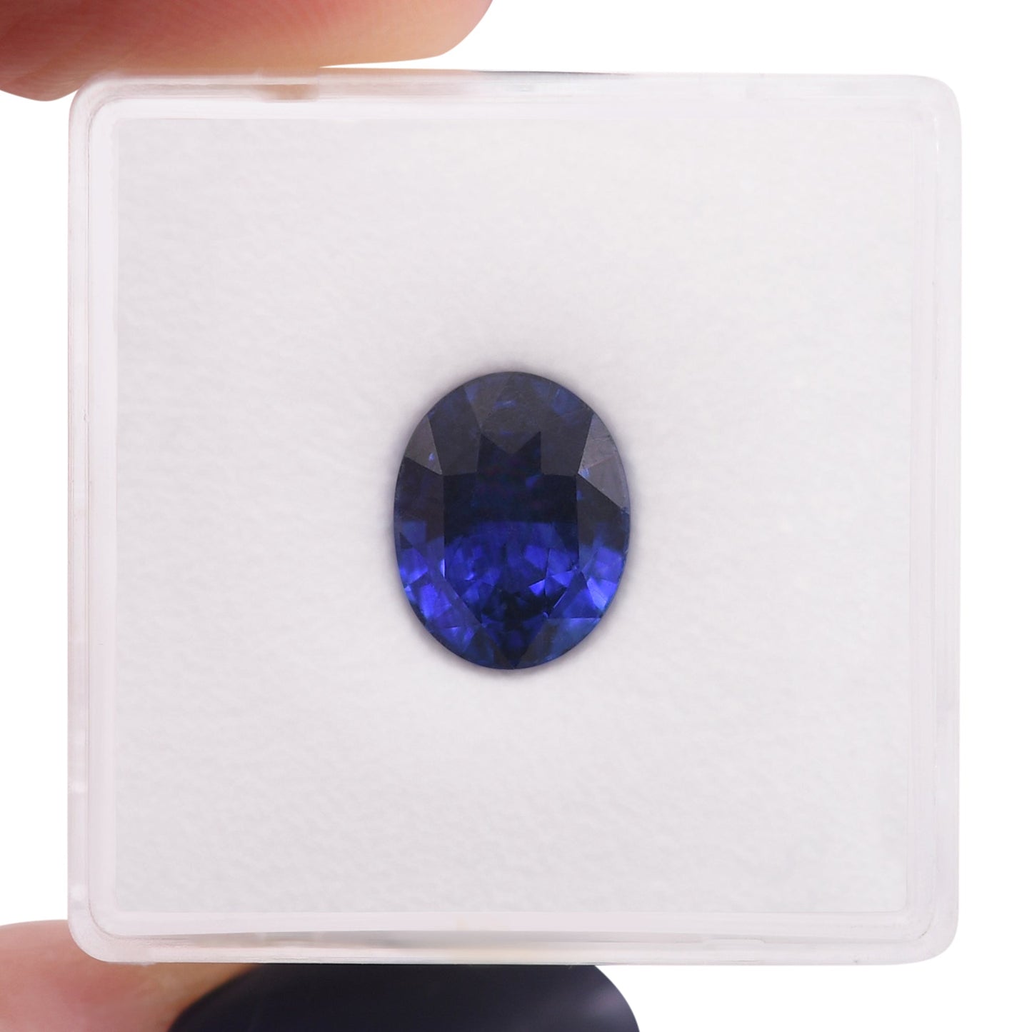 3,20 Karat blauer ovaler Saphir aus Sri Lanka (CD)