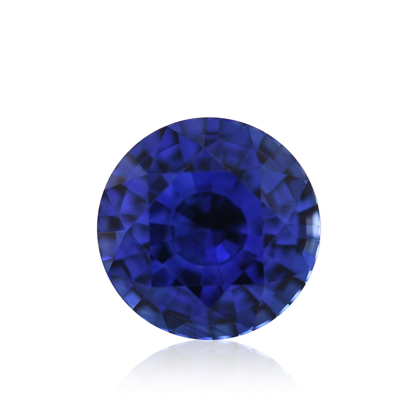3,36 Karat blauer runder Saphir aus Sri Lanka (CD)