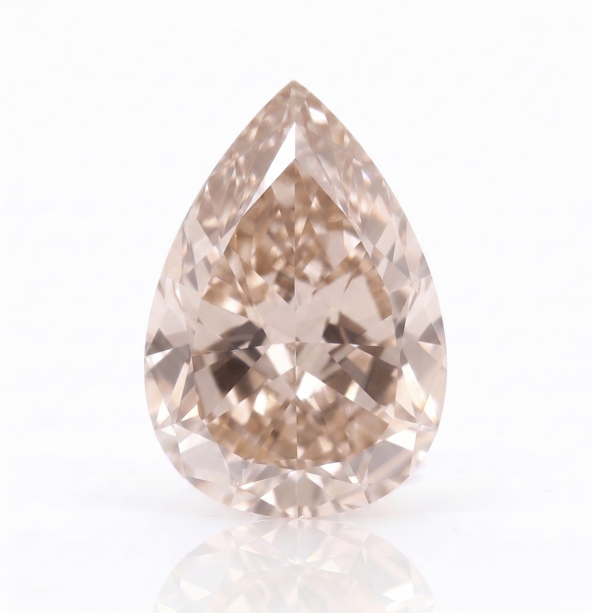 Birnenförmiger Diamant | 3,39 ct | Fancy Light Pink Brown | VVS2 | GIA | Ref 720783