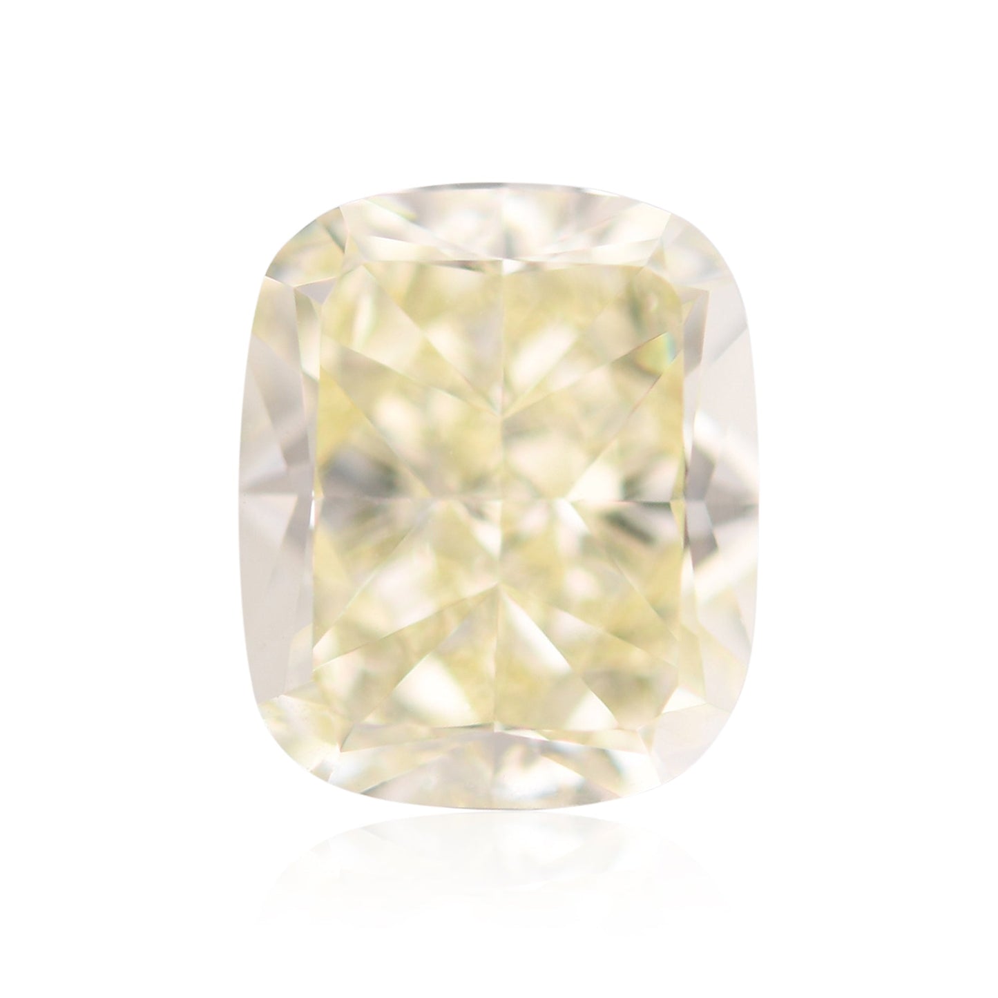 3,39 Karat hellgelber Kissen-Diamant VS2 GIA