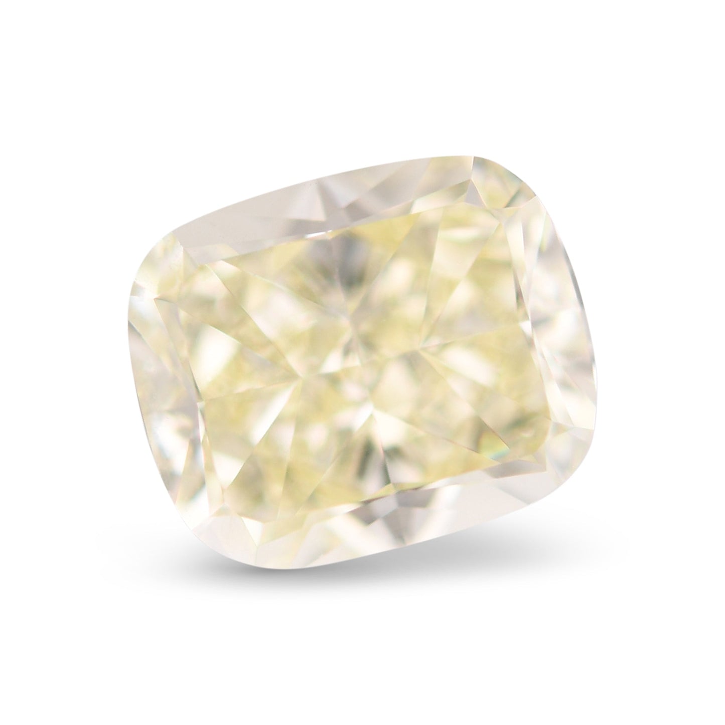 3,39 Karat hellgelber Kissen-Diamant VS2 GIA