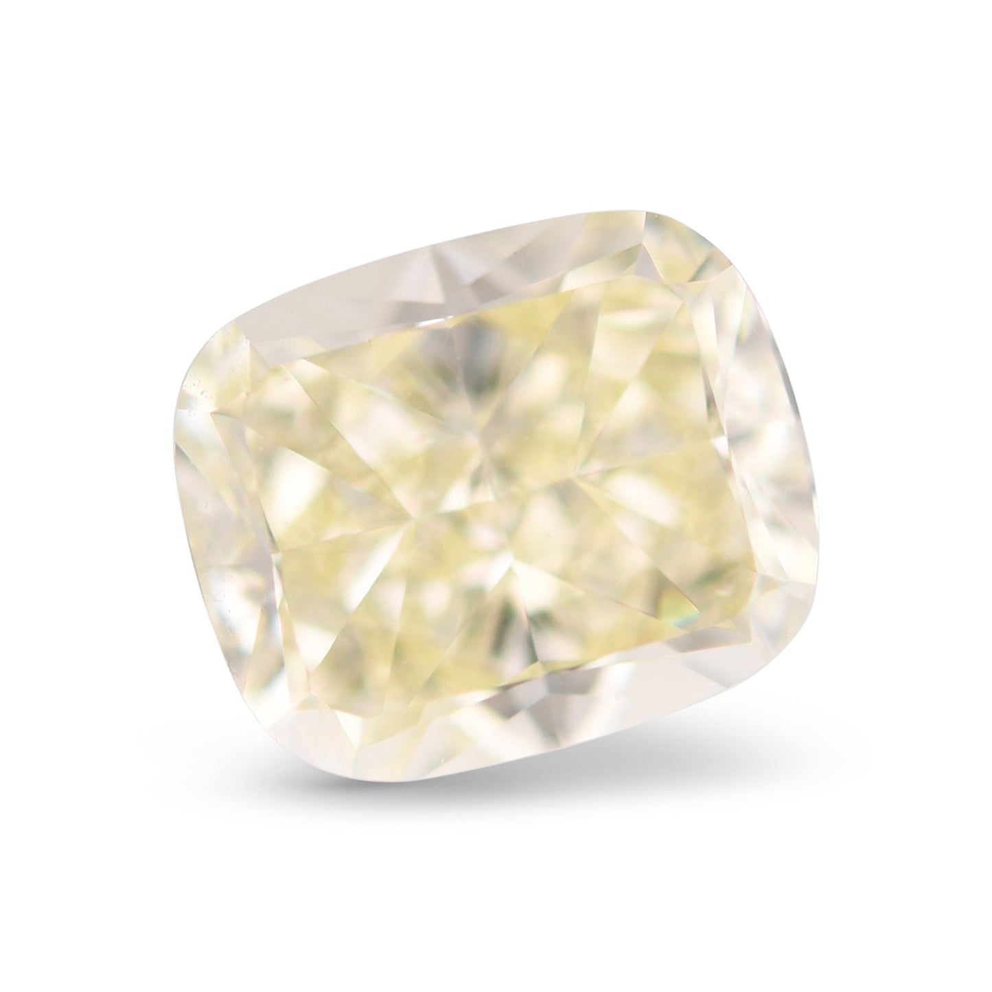 3,39 Karat hellgelber Kissen-Diamant VS2 GIA