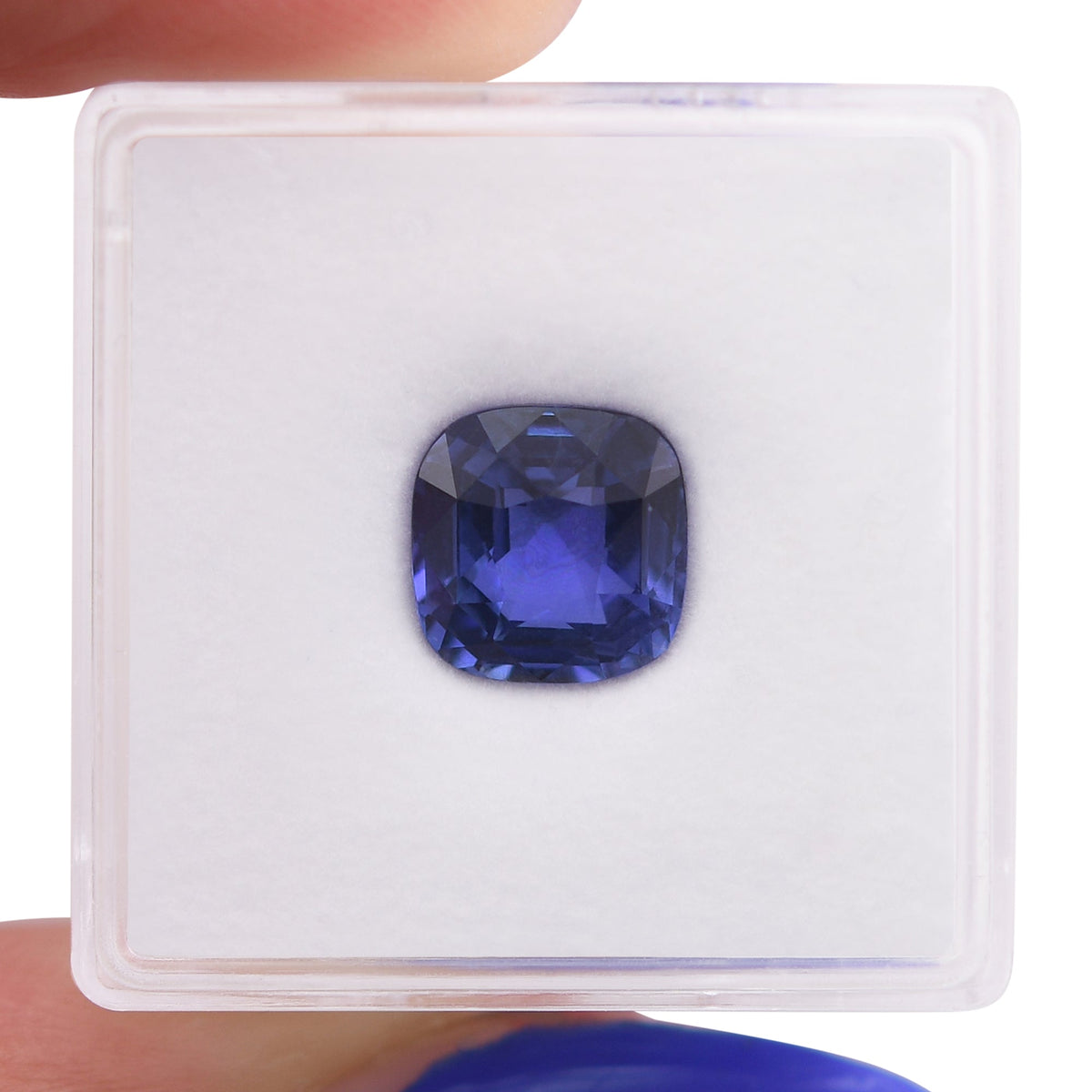 Kissenförmiger Saphir | 3,42 ct | Blau | GIA | Ref. 722686