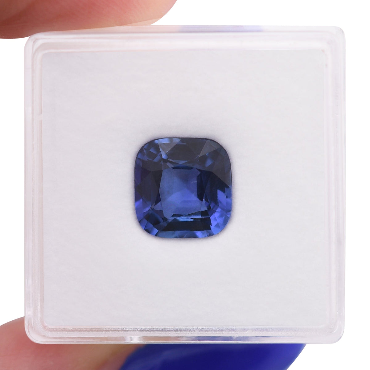 Kissenförmiger Saphir | 3,43 ct | Blau | GIA | Ref. 722687