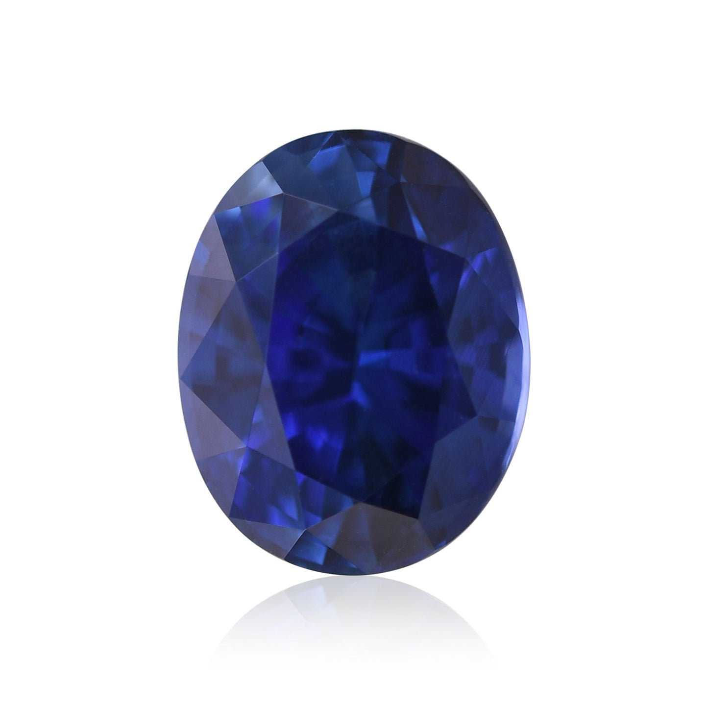 3,44 Karat blauer ovaler Saphir aus Sri Lanka (CD)