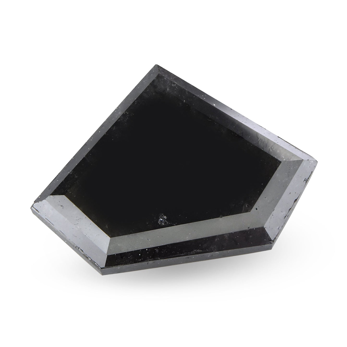3,57 Karat Fancy Black Shield-Cut Diamant GIA