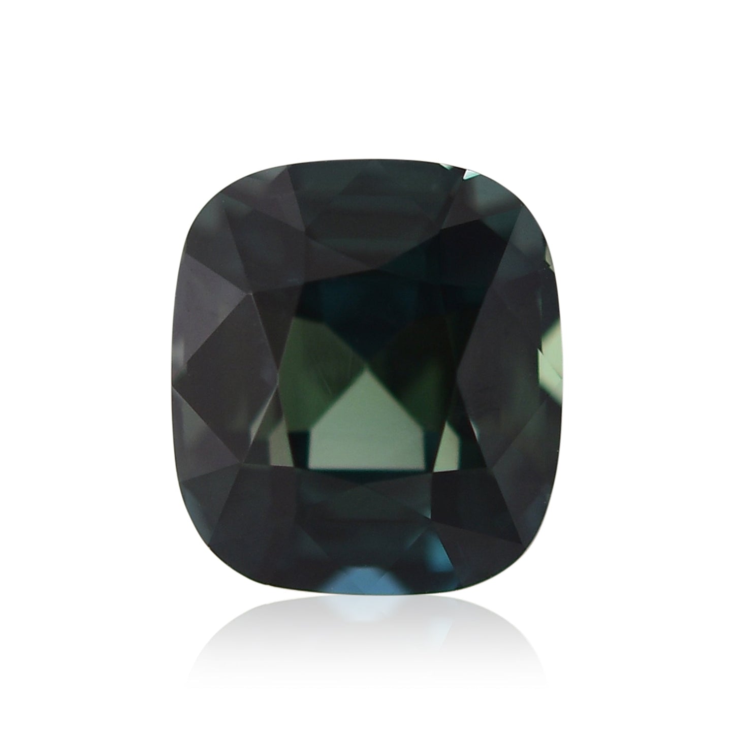 3,58 Karat grüner MADAGASCAR Cushion Sapphire CD